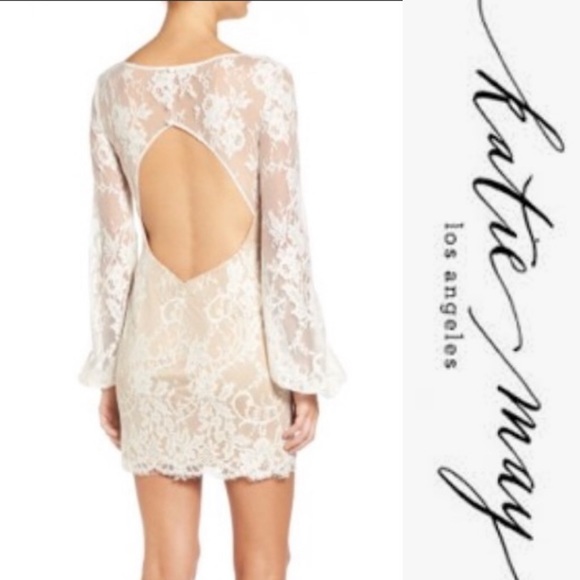 Katie May Britney Lace Long Sleeve Mini Dress - Picture 3 of 14